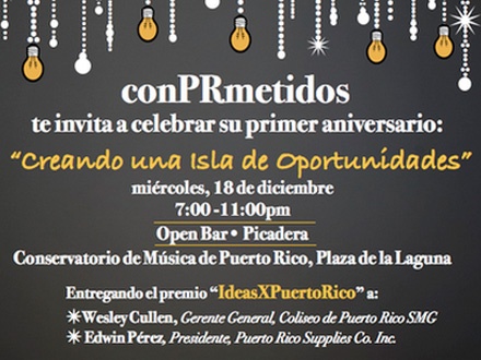 ¡Sé parte del primer aniversario! Con tu donativo de $40, obtendrás 1 entrada al evento el miércoles, 18 de diciembre, que incluye: Presentación de la organización + Música + Comida + Open Bar (El 100% de los recaudos serán destinados a esta organización sin fines de lucro)